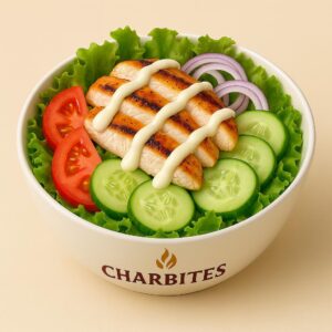 Grilled chicken breast salad